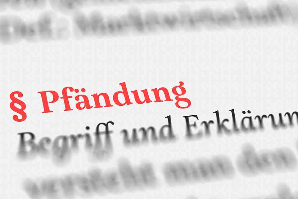 Textausschnitt Pfändung - © Nico - stock.adobe.com